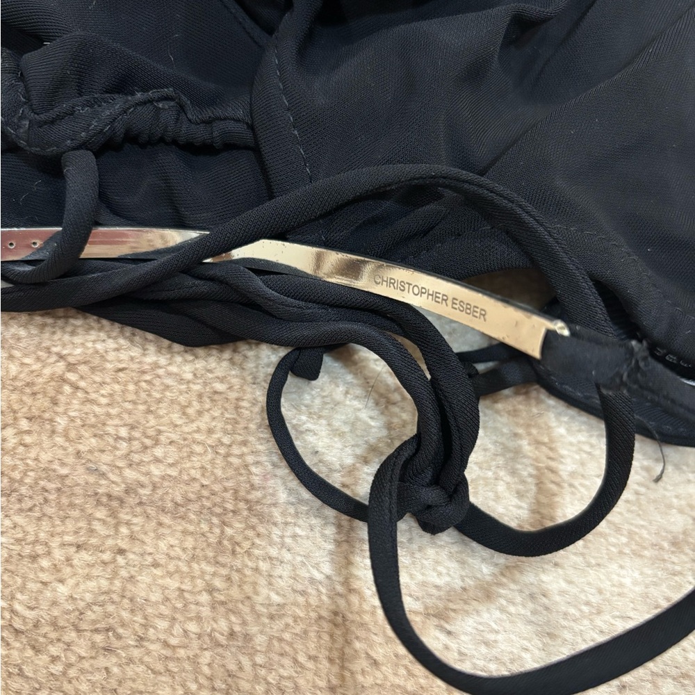 Christopher Esber Black Maxi Dress - Picture 5 of 6